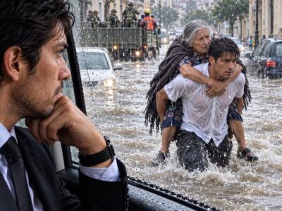 Ich feuerte Daniel, weil er achtmal zu spät gekommen war. Nur wenige Stunden später sah ich ihn mitten in einem Unwetter, wie er seine Mutter auf dem Rücken durch das Wasser trug, während er selbst völlig durchnässt war.