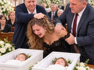 Bei der Beerdigung meiner Zwillinge flüsterte meine Schwiegermutter: „Gott hat sie zu sich genommen, weil er wusste, was für eine Mutter du bist.“