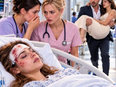 Nach dem Unfall schwebte ich drei Tage zwischen Leben und Tod. Als ich wieder zu mir kam, hörte ich eine Krankenschwester sagen: „Dein Mann wusste, dass eine Patientin zu verbluten drohte – und trotzdem hat er sich entschieden, zuerst sie zu behandeln.“